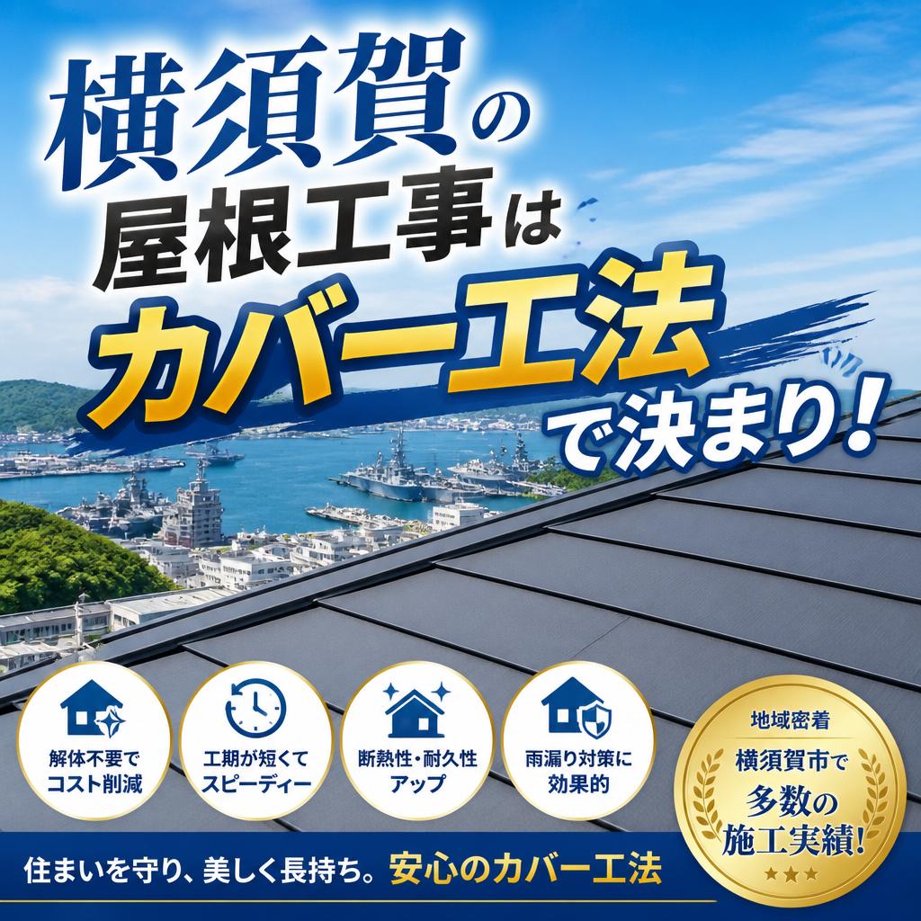 横須賀の屋根工事はカバー工法で決まり！